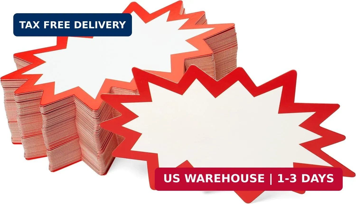 Starburst Signs with Stickers 100pcs | Sale Price Tags for Garage Sale, Estate S