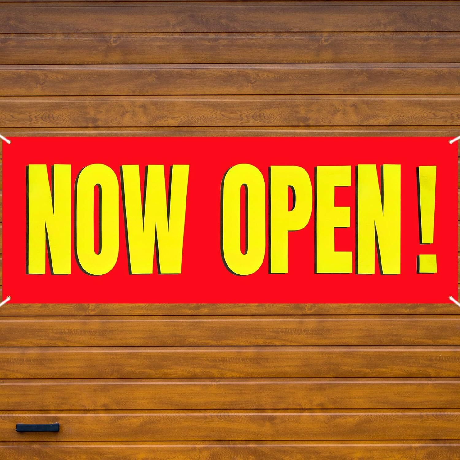 Large Now Open Banner Outdoor Indoor Signs Polyester Oxford Cloth Now Open Sign