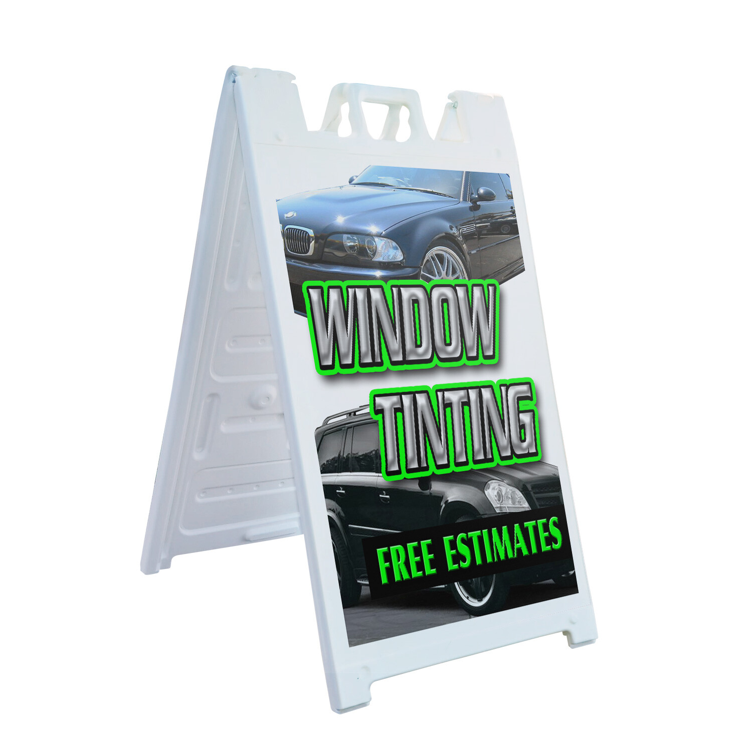 A-frame Sidewalk Window Tinting Free Estimates 24&Prime; x 36&Prime; Double Sided A-Frame Si