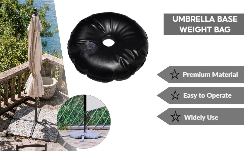Water Weight Bag Foldable Filled with Water Flag Base Stand