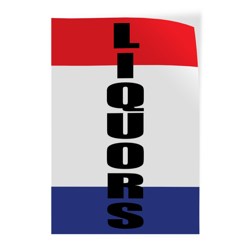 Door Decals Vertical Vinyl Stickers Multiple Sizes Liquors Industrial Vinyl