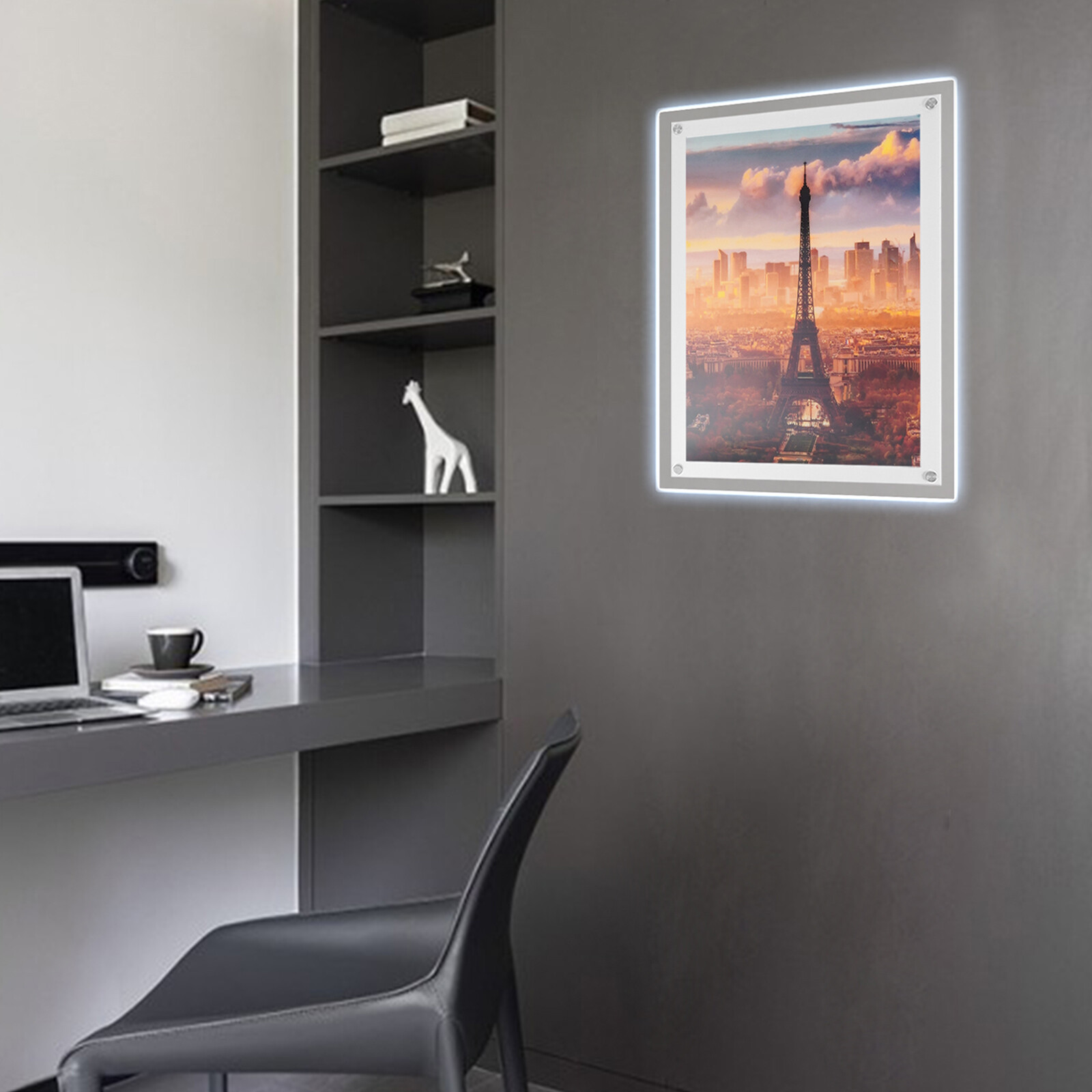 Led Light Box 49cm x 36.7cm Led Light Sign Holder Led Advertising Display Frame