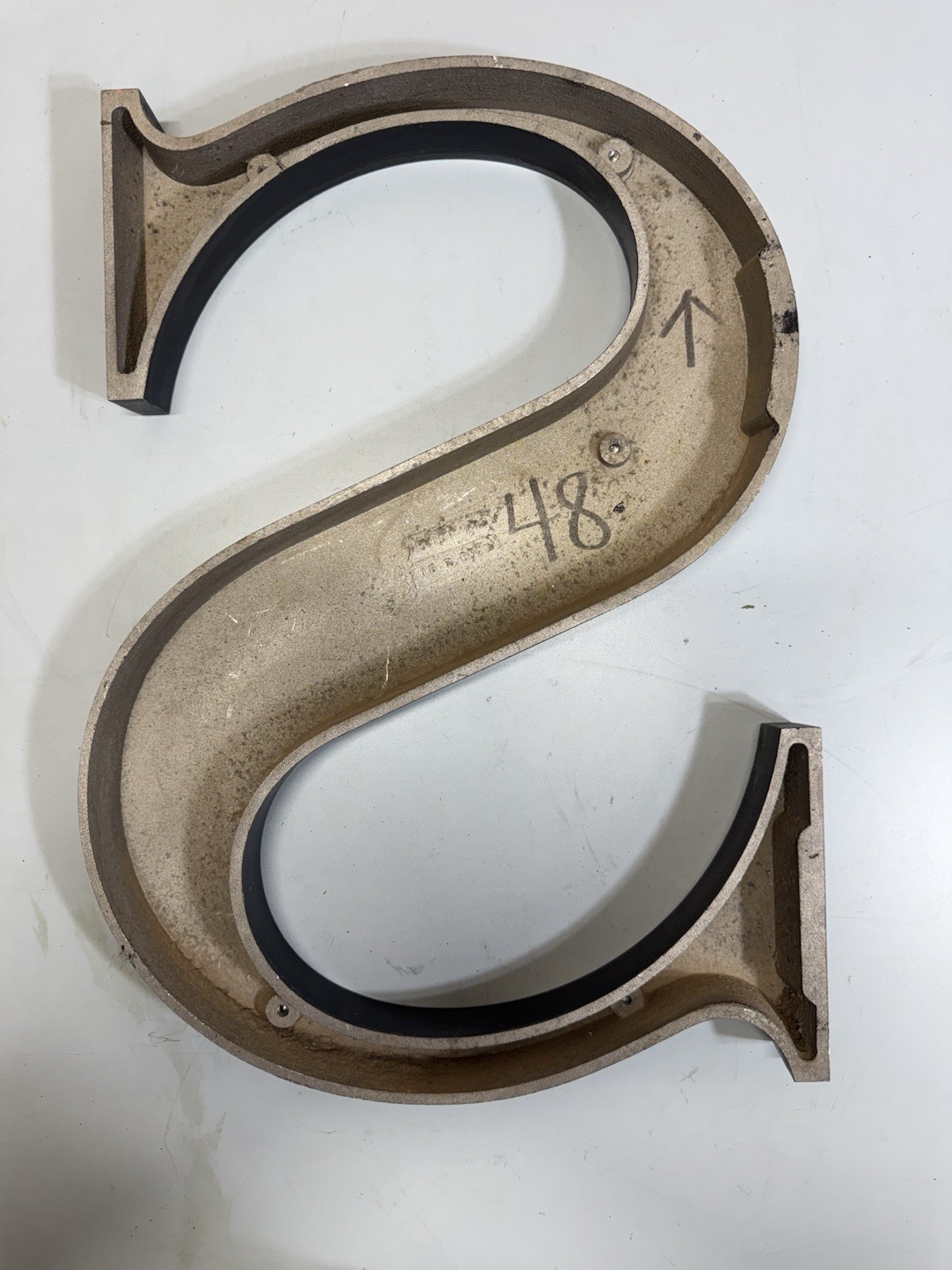 Gemini Inc 18” Cast Aluminum Architectural Letter Sign Black Commercial Letters