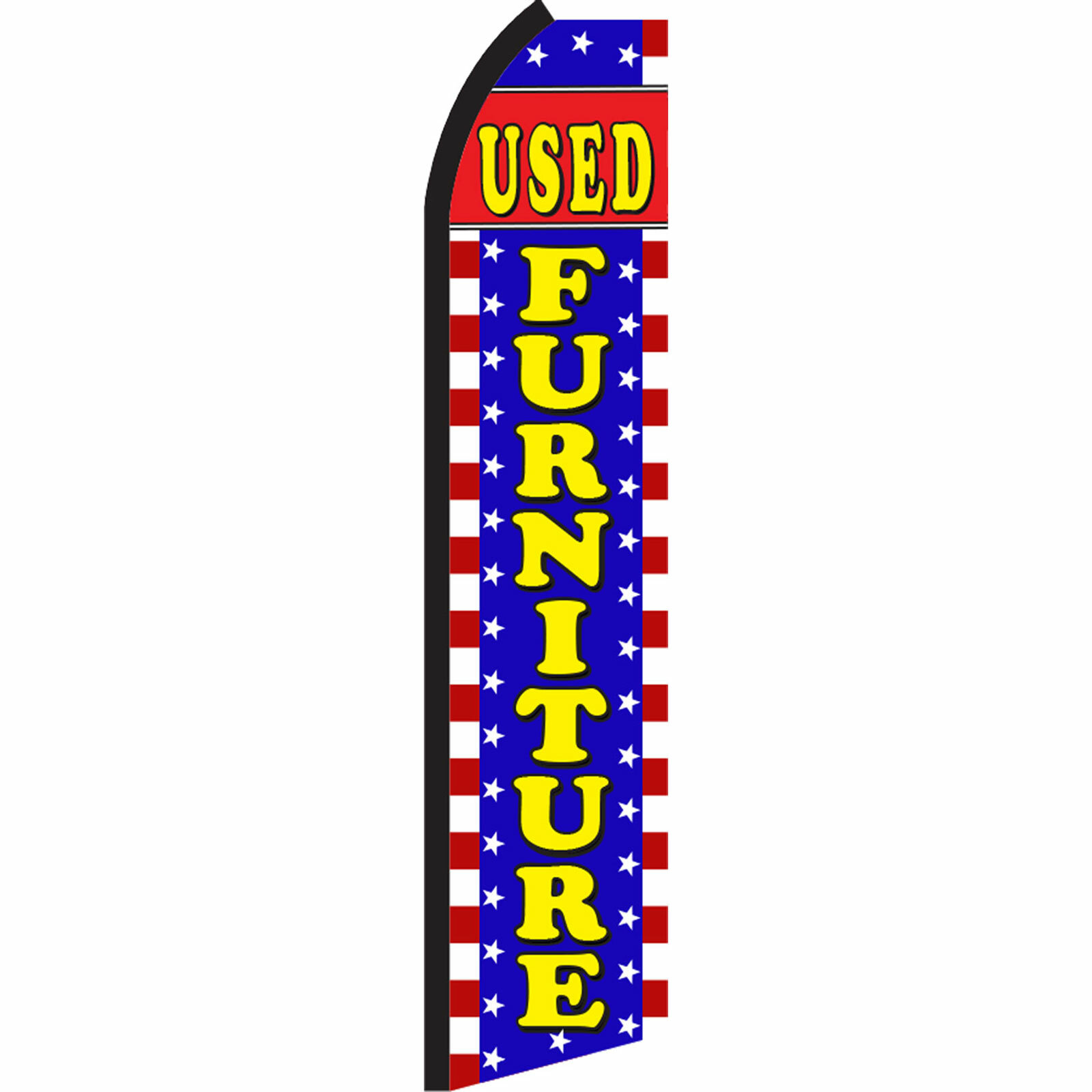 Used Furniture Advertising Flag Flutter Feather Banner Swooper Bundle COMPLETE