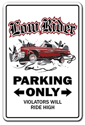 Signmission Sign Rider Rims Car Parking 20 Tall Z-1320-Lowrider