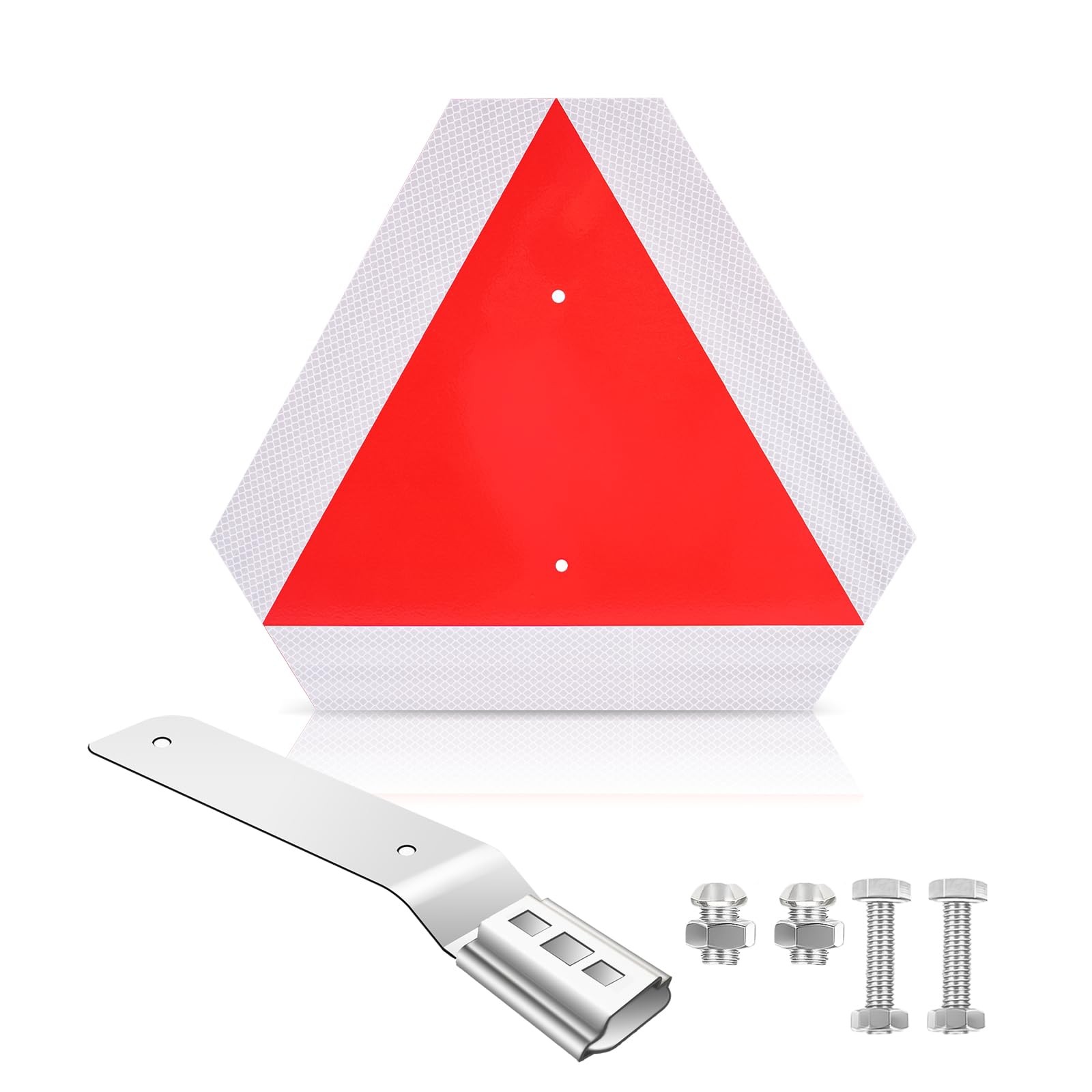 2026 Upgraded Glow in The Dark Slow Moving Vehicle Sign, Aluminum Slow Moving…