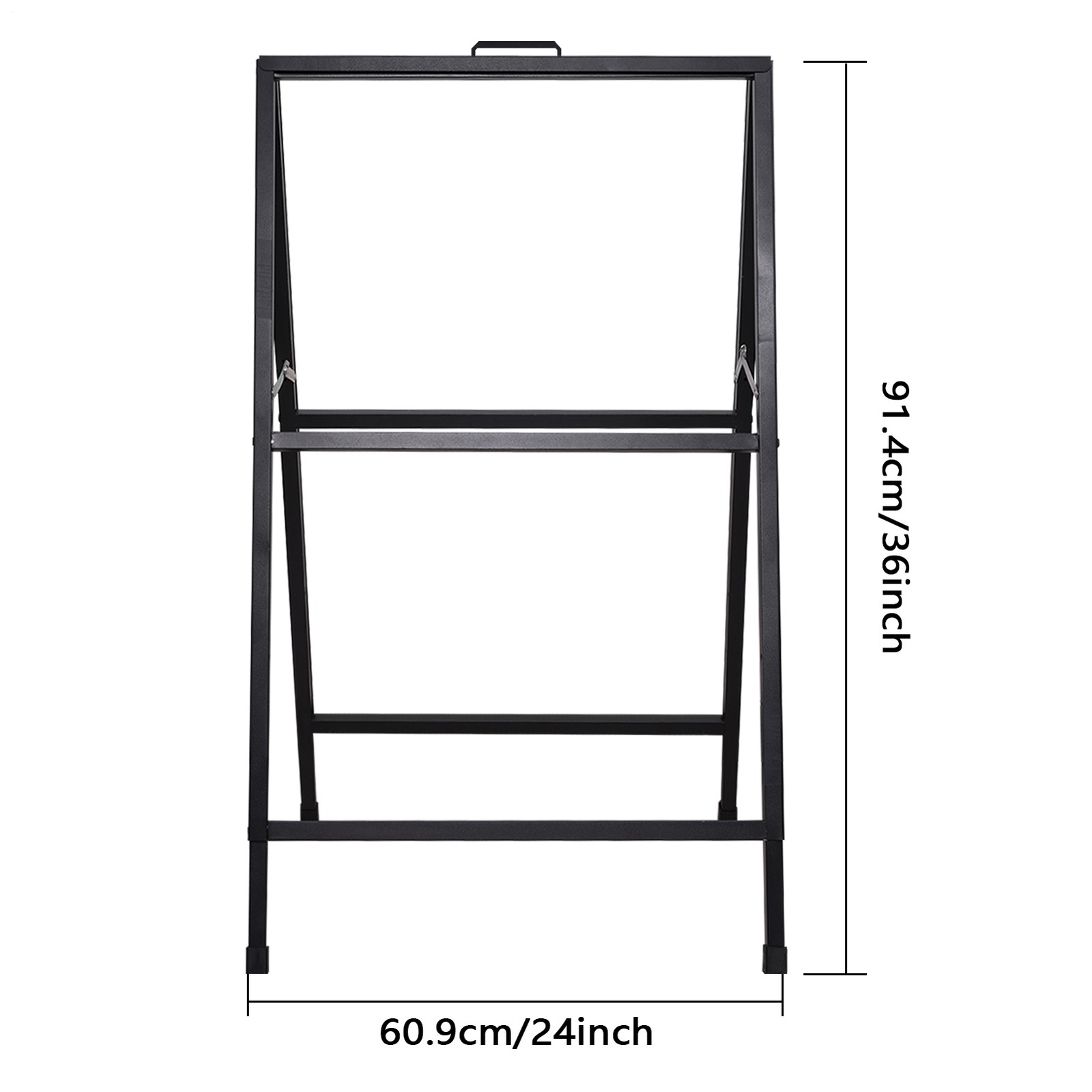 Double Side Sign Poster Metal Stand Advertising Display Board For Commercial