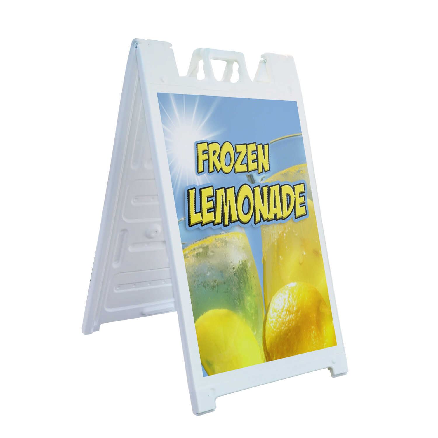 A-frame Sidewalk Frozen Lemonade 24&Prime; x 36&Prime; Double Sided A-Frame Sidewalk Sign