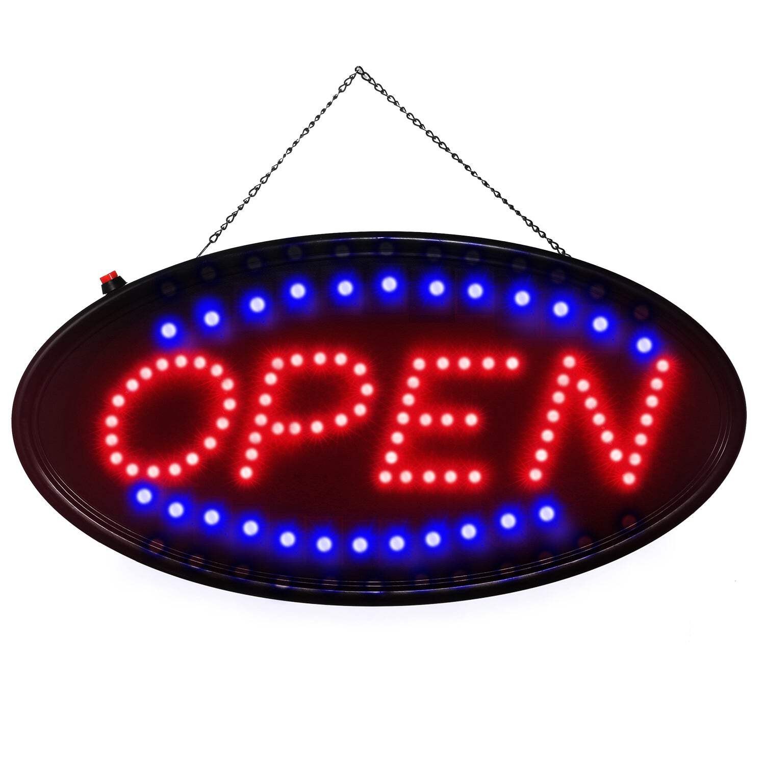 Ultra Bright LED Neon Open Sign Flash/Normal Lighting Store Business Sign Animat