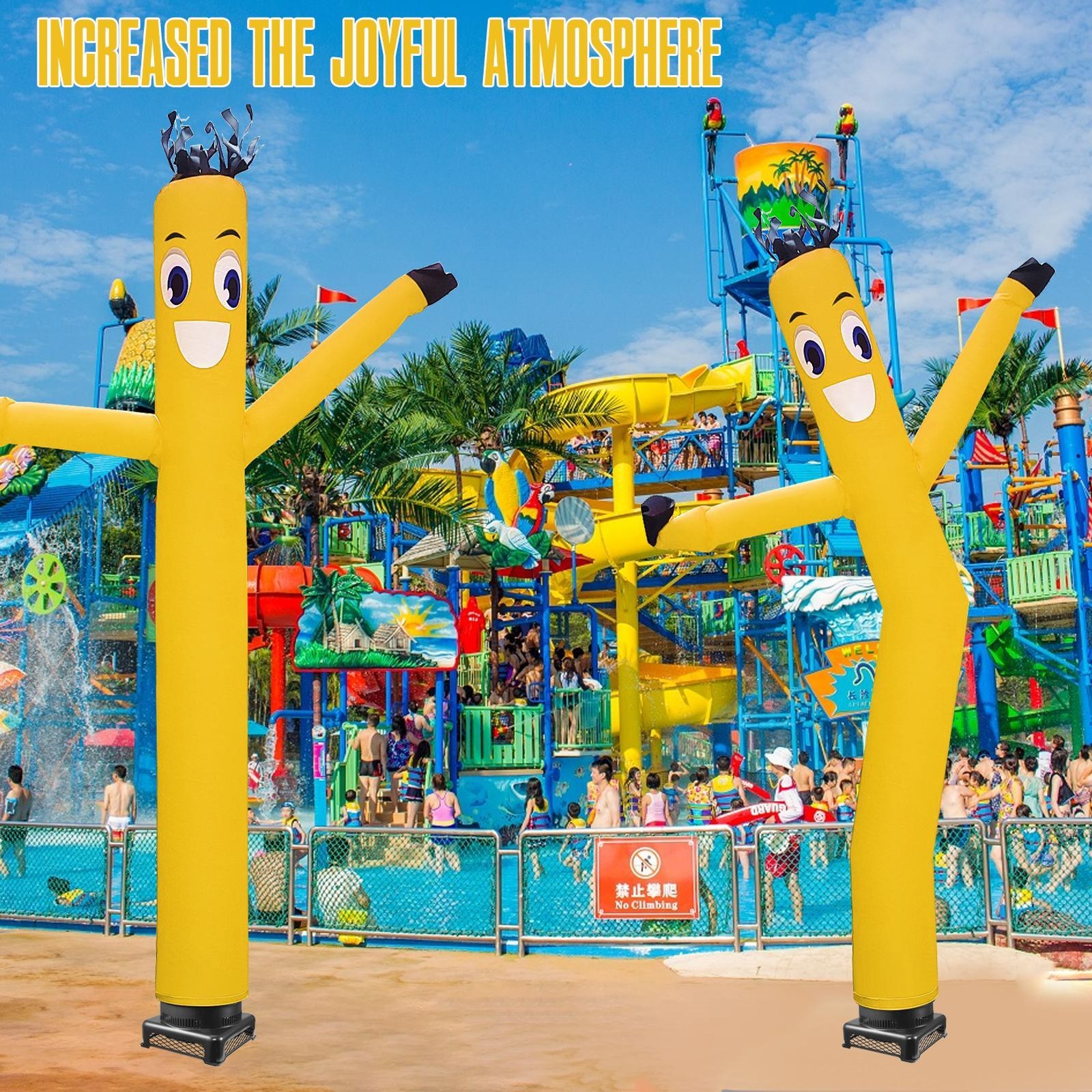 Inflatable Tube Man with Blower Fan, 20 ft Waving Dancing Figure