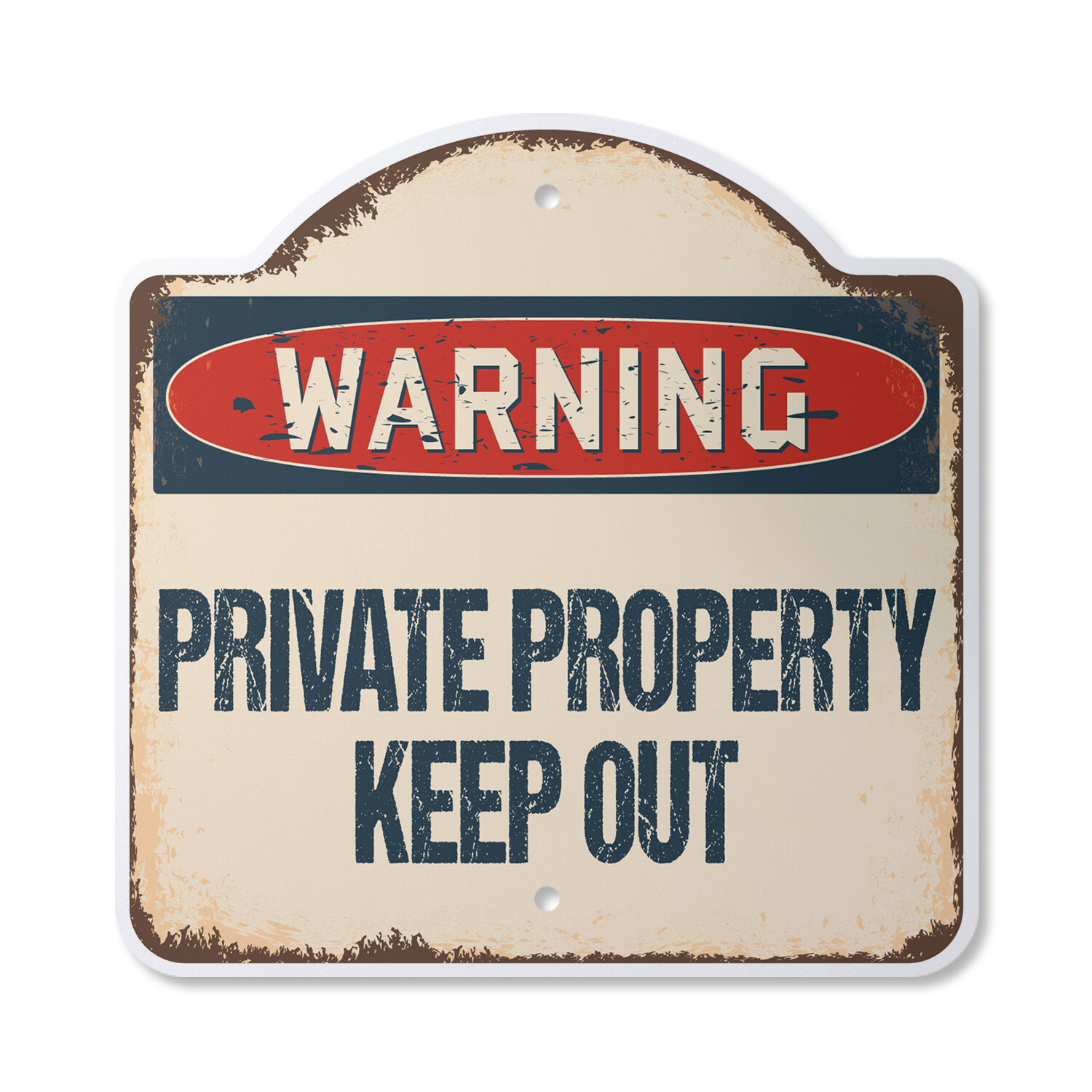 Private Property Keep Out Parking Novelty Plastic Sign