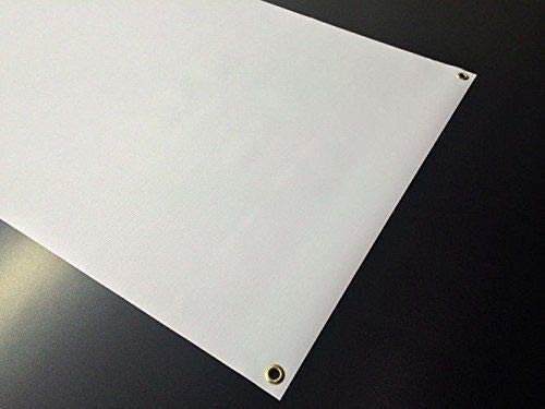 3×6&prime; {ft} Blank Vinyl Banner Sign, 13oz White with Grommets banner