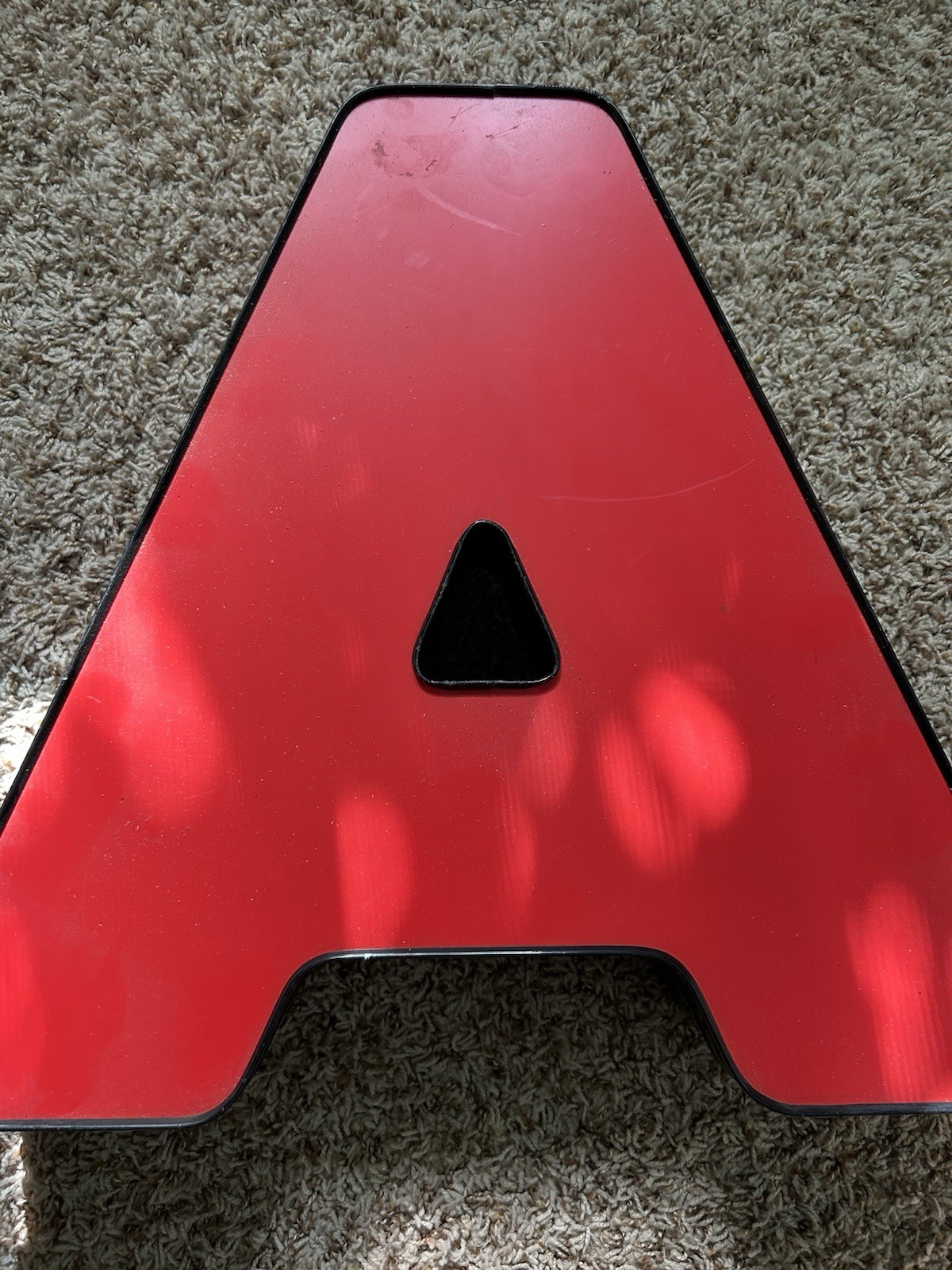 18” CHANNEL LETTERS , Commercial Quality, Red Face, Black Trim, « A”