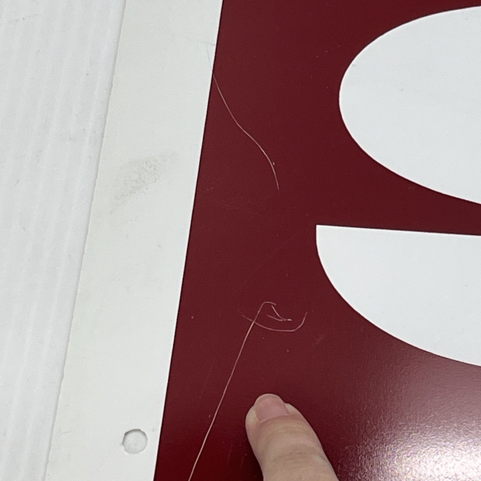 For Sale by Owner Sign, Plastic, Red/White, 18” x 24” 840241. {C7}.