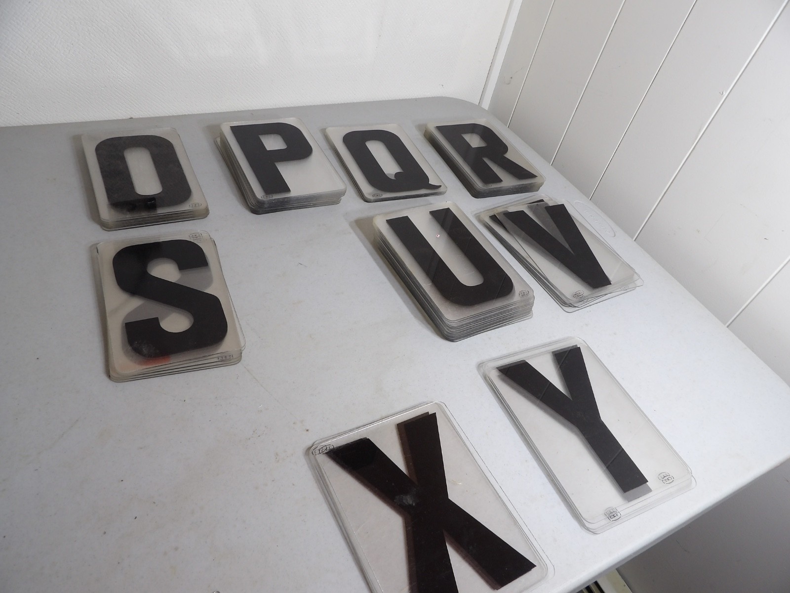 Large Lot of 6&Prime; Tall Marquee Sign Hard Plastic Letters ( Cal Brand )