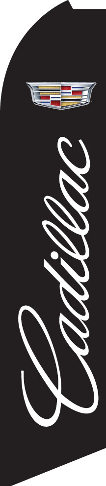 SWOOPER FEATHER FLUTTER FLAG SIGN ADVERTISING CADILLAC DEALER HALF SLEEVE SUPER
