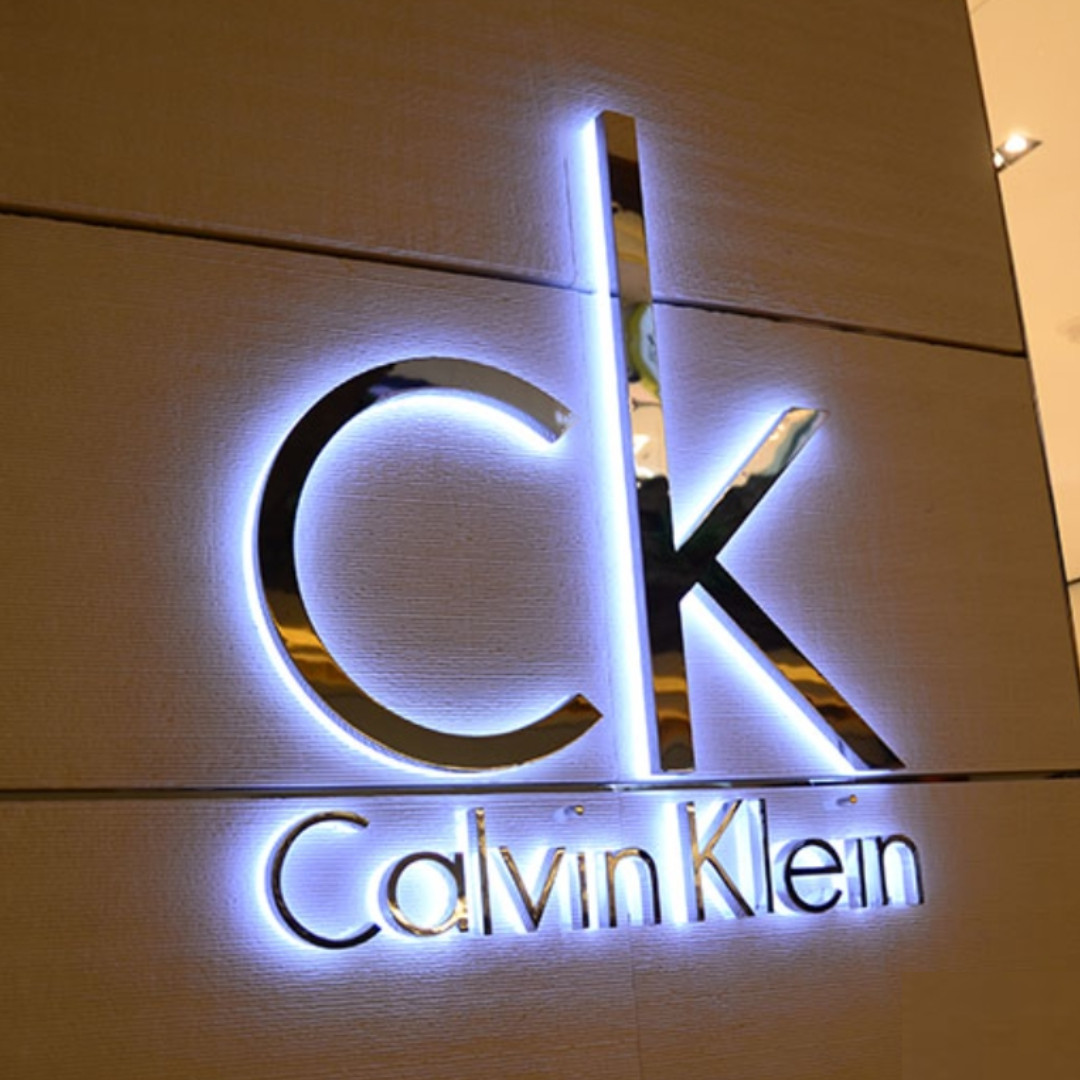 Custom Business Signage LED Metal 3D Letter Backlit Stainless Storefront 3D Sign