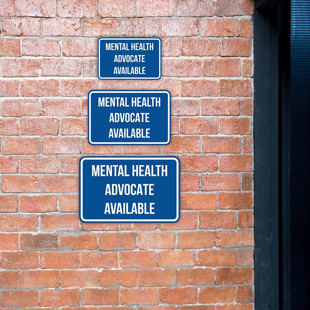 Classic Framed Plus Mental Health Advocate Available Door or Wall Sign