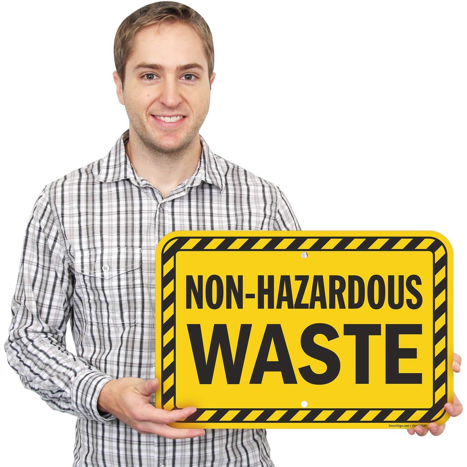 « Non-Hazardous Waste » Sign | 12&Prime; x 18&Prime; Aluminum