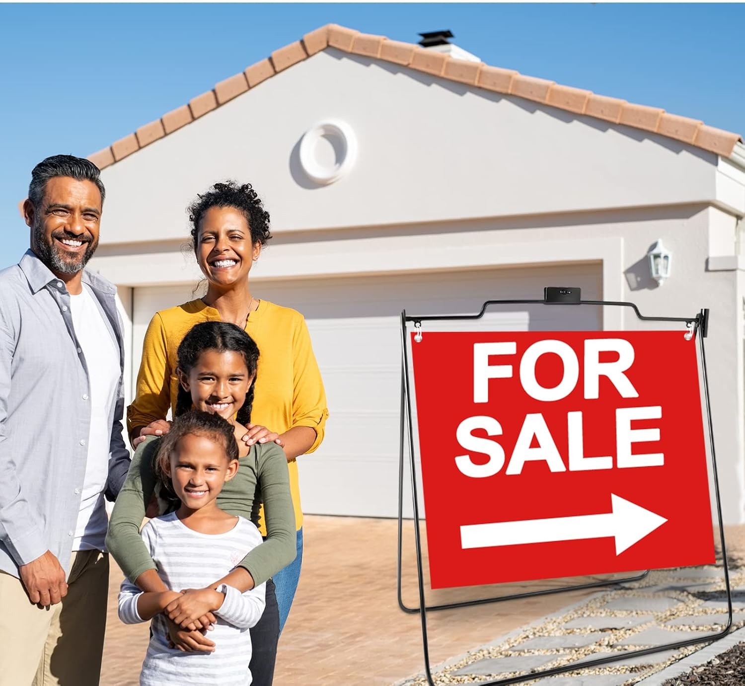 5 Pack Open House Signs Yard Frame A Frame Metal Stand Street Sidewalk Flag Tool