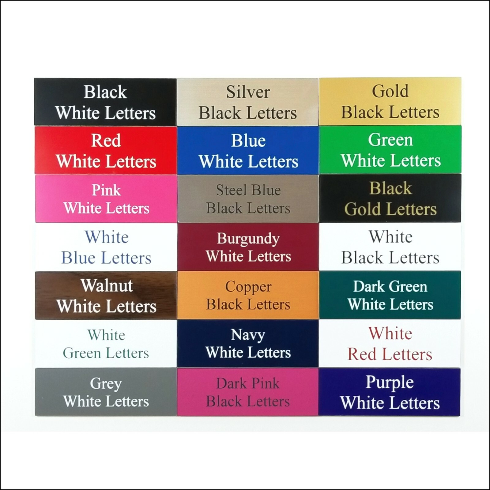 NAME PLATE OFFICE DESK DOOR STALL PLATE 2&Prime;X8&Prime; SIGN PLAQUE – PREMIUM QUALITY
