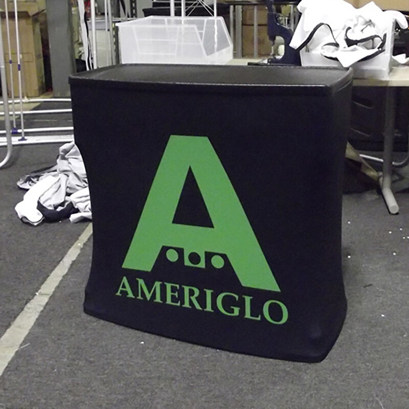 39&Prime; Shipping Case Counter Trade Show Exhibit Promotion Table Customized Graphics