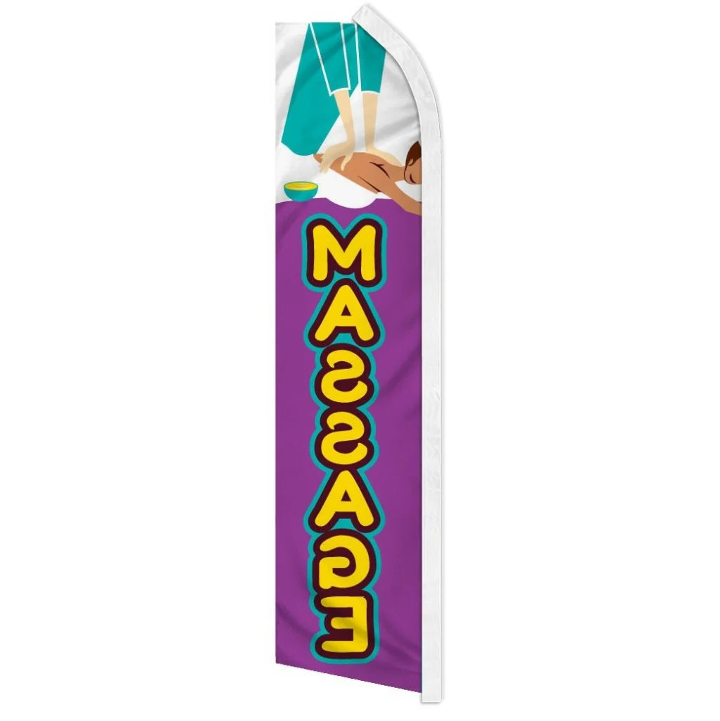 10 x « MASSAGE » advertising super flag swooper banner business sign day spa salon