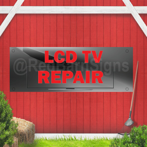 LCD TV Repair Indoor Outdoor Vinyl Banner Design