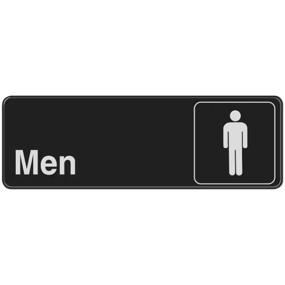3 In. X 9 In. Men&rsquo;S Restroom Sign