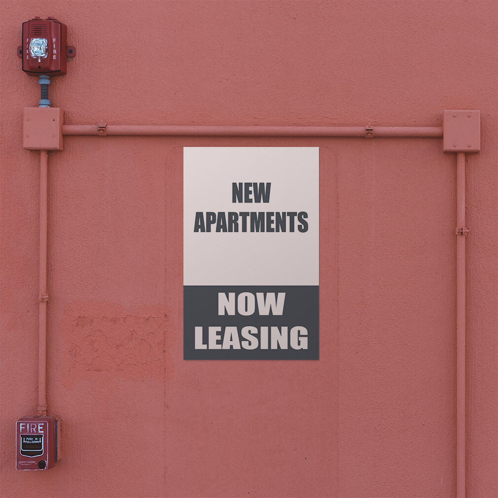 Door Decals Vertical Vinyl Stickers Multiple Sizes New Apartments Now Leasing