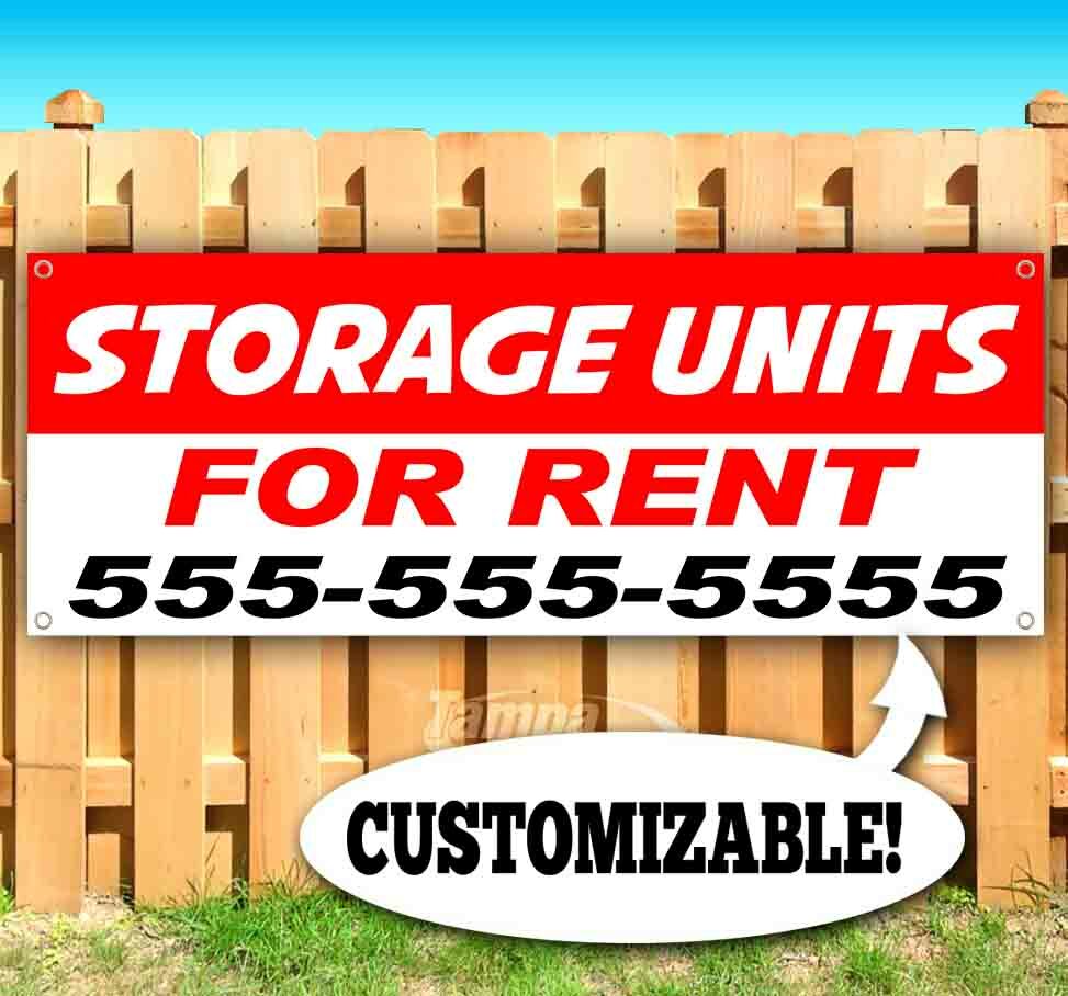 STORAGE UNITS FOR RENT CUSTOMIZE Advertising Vinyl Banner Flag Sign Many Sizes