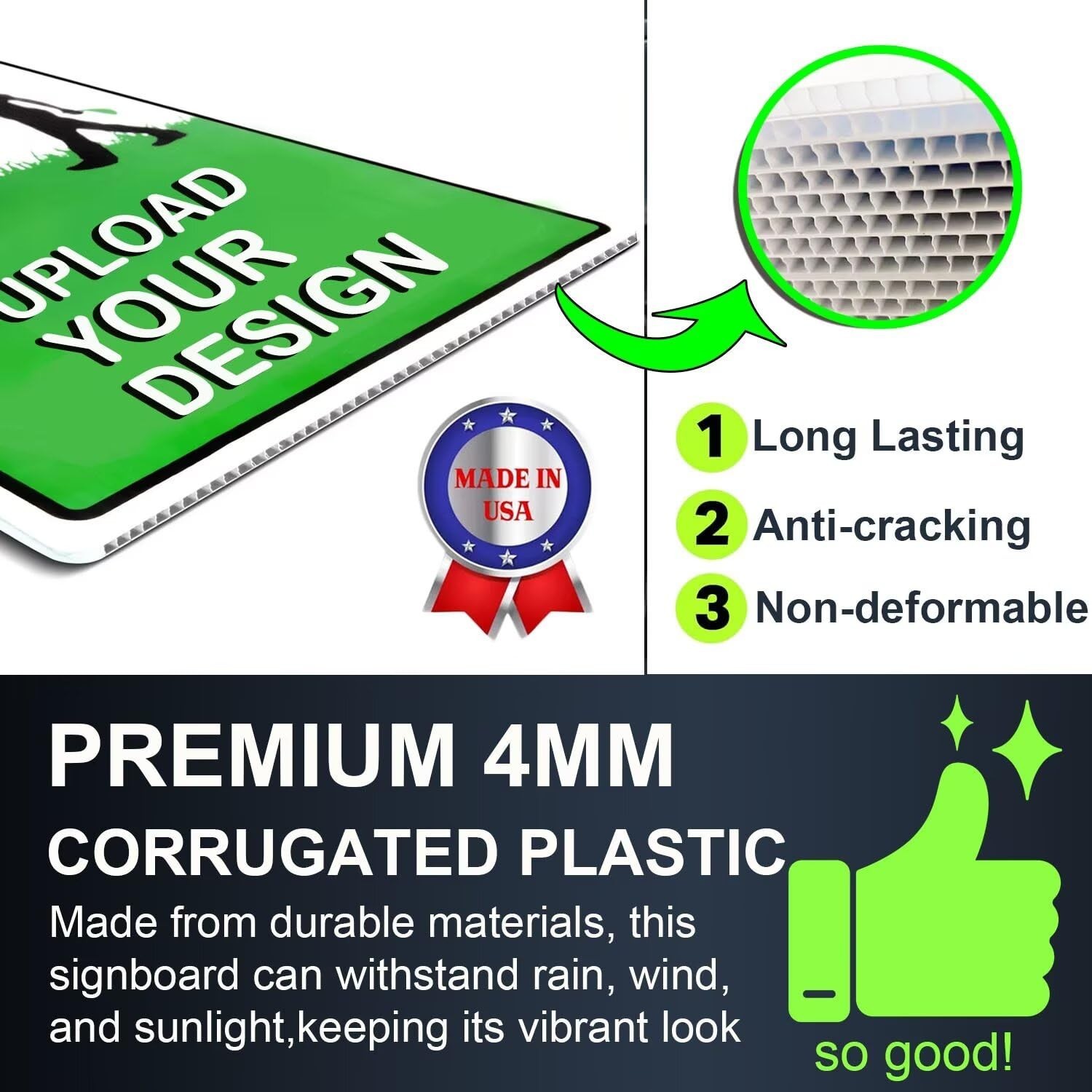 Custom Yard Signs | 2-Sided, Available in 12&Prime; X 9&Prime;, 18&Prime;x12&Prime;, 24&Prime;x18&Prime;, 36&Prime;x24&Prime;