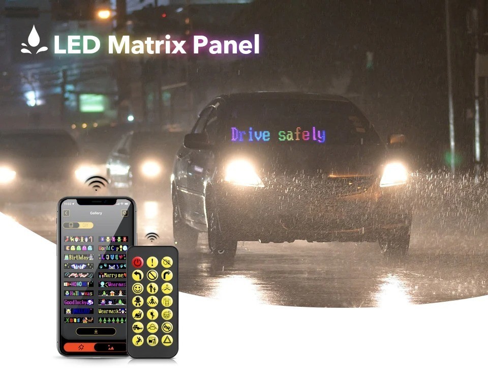 Customisable Animated Window Display LED Matrix Pixel Scrolling Screen