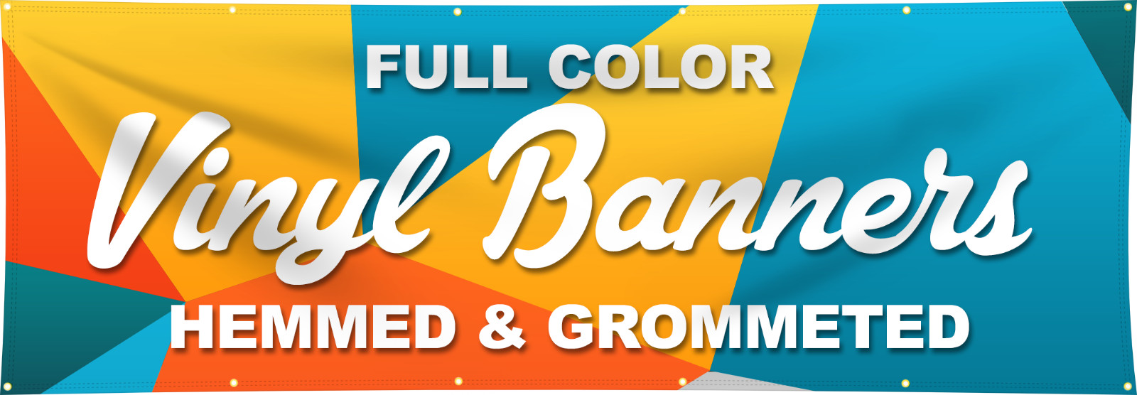 4&prime; x 4&prime; Custom Vinyl Banner 13oz Full Color – FREE SHIPPING
