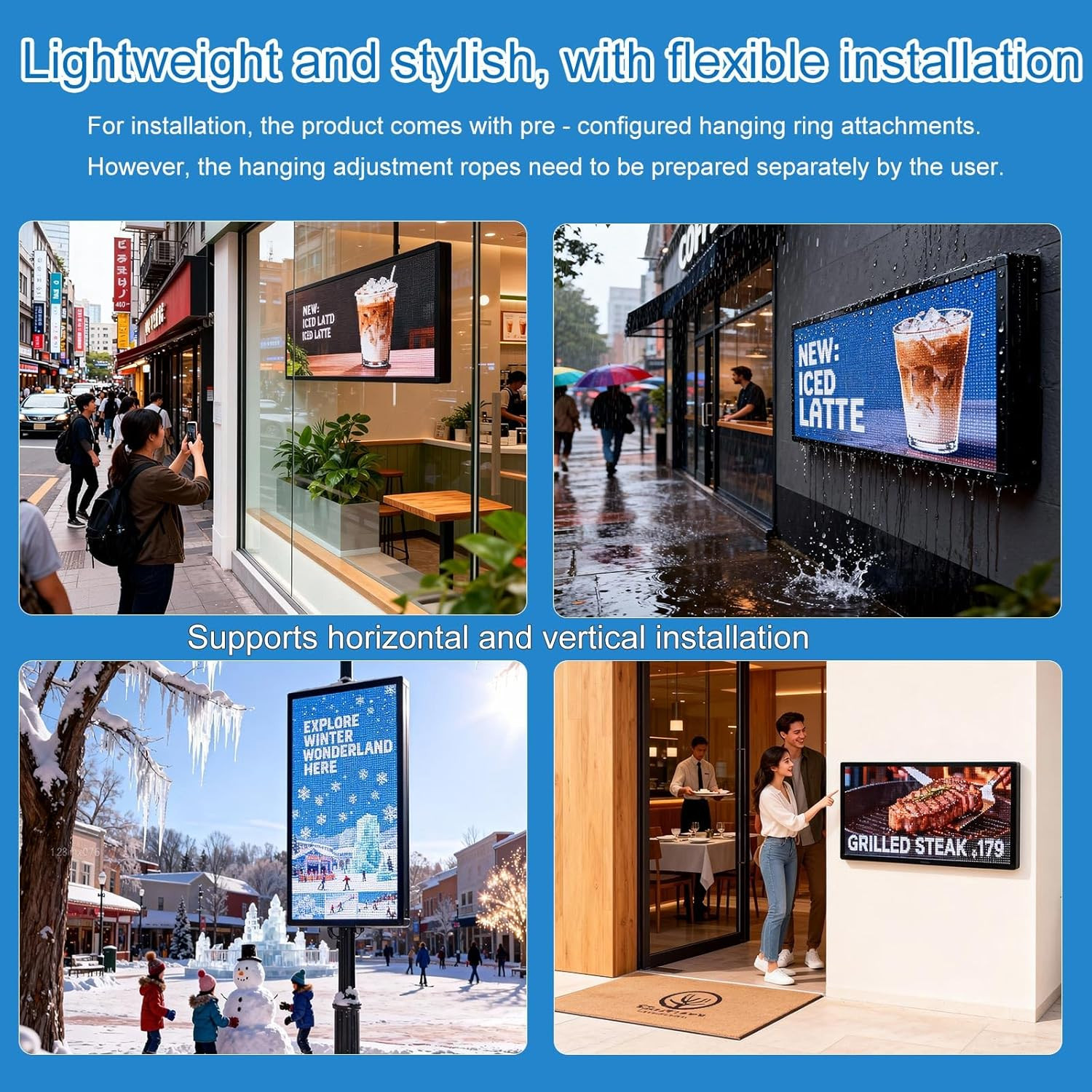 P6(40&Prime; * 17&Prime;) Digital Programmable Scrolling Led Sign Scrolling Outdoor for Busi