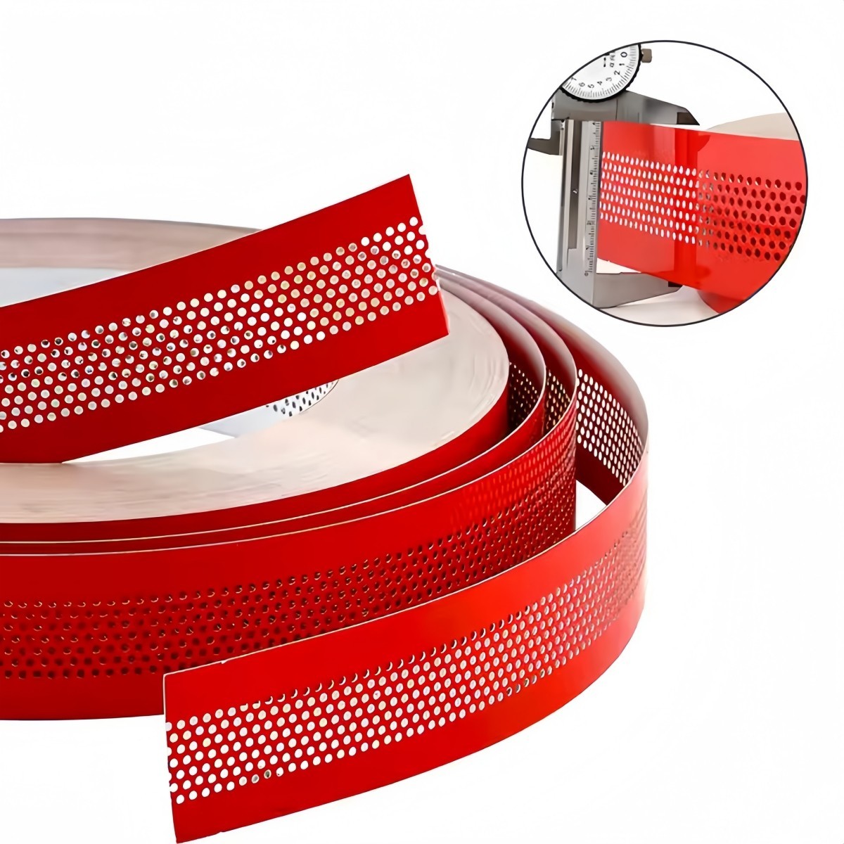 50M Aluminum Coil fr Channel Letters Perforated Aluminum Strips Punching w/ Hole