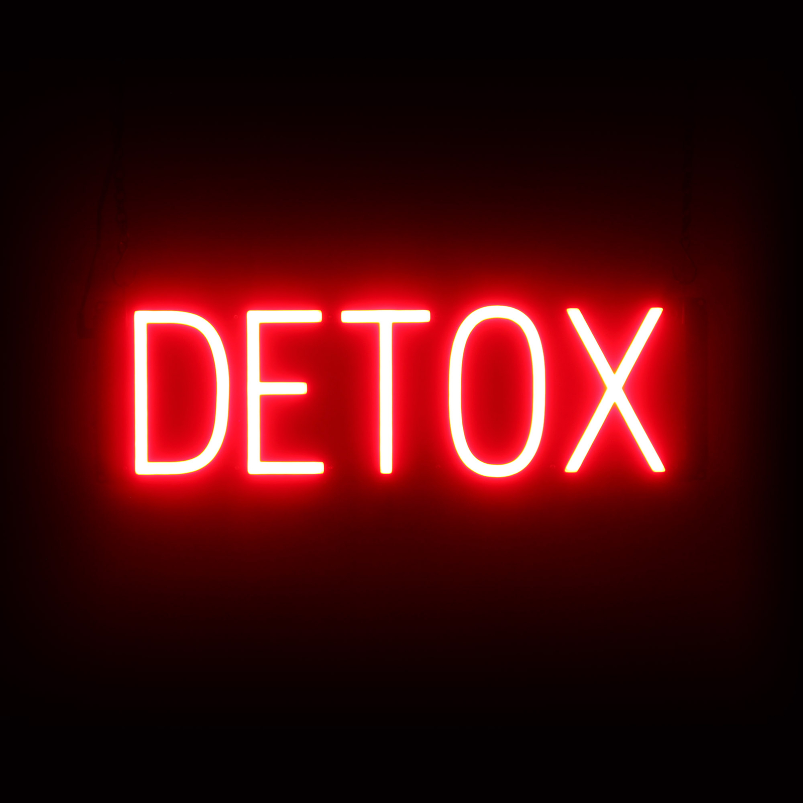 SpellBrite DETOX Sign | Neon Detox Sign Look, LED Light | 20.8&Prime; x 6.3&Prime;