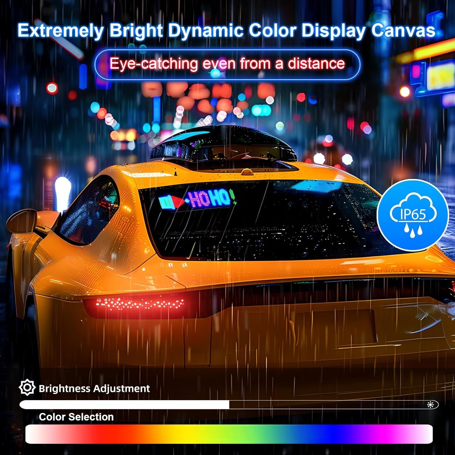 Programmable LED Sign, 23&Prime;x5&Prime; Scrolling Bright LED Matrix Panel, Smart APP Co…