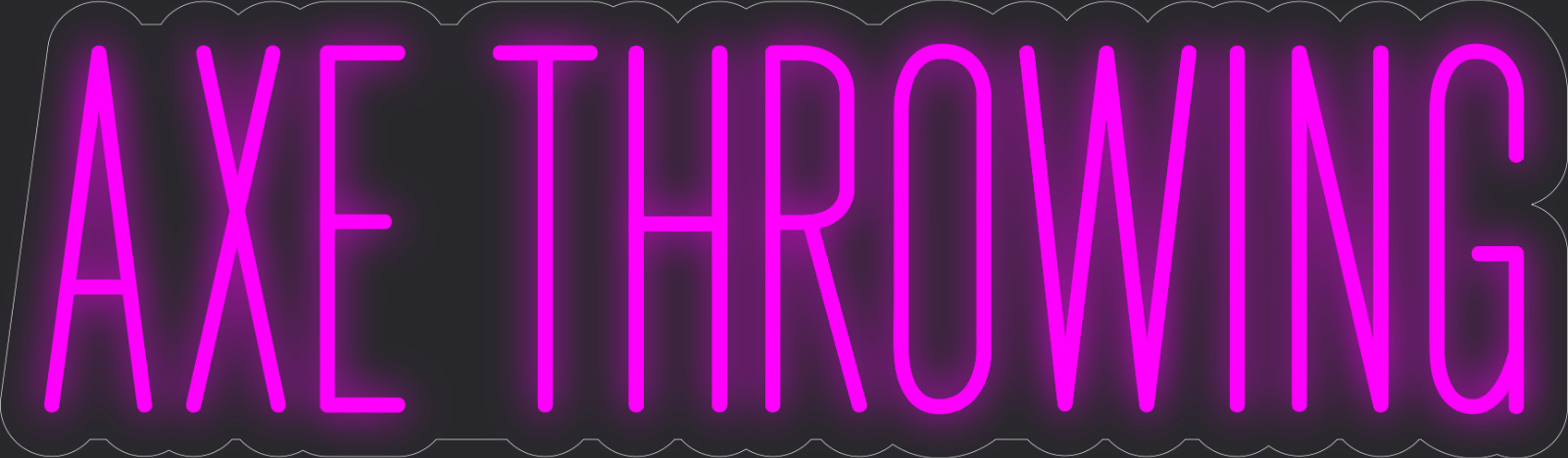 Axe throwing Neon LED Sign Business Wall Decor Lighted Store Sign 36 x 11 in.