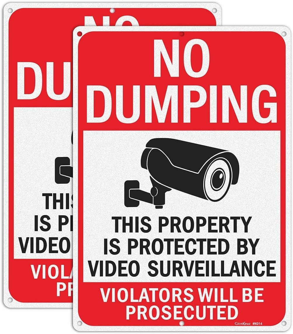 Reflective Aluminum Surveillance Signs