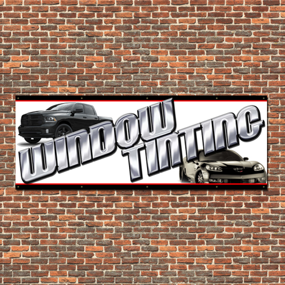 Window Tinting Banner 60&Prime;x156&Prime; (5&rsquo;x13&prime;) Free Shipping/Customization