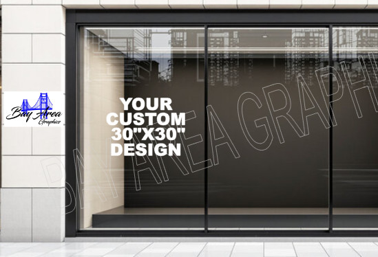 Custom Vinyl Lettering Storefront Window Decal Business Name Sign Sticker
