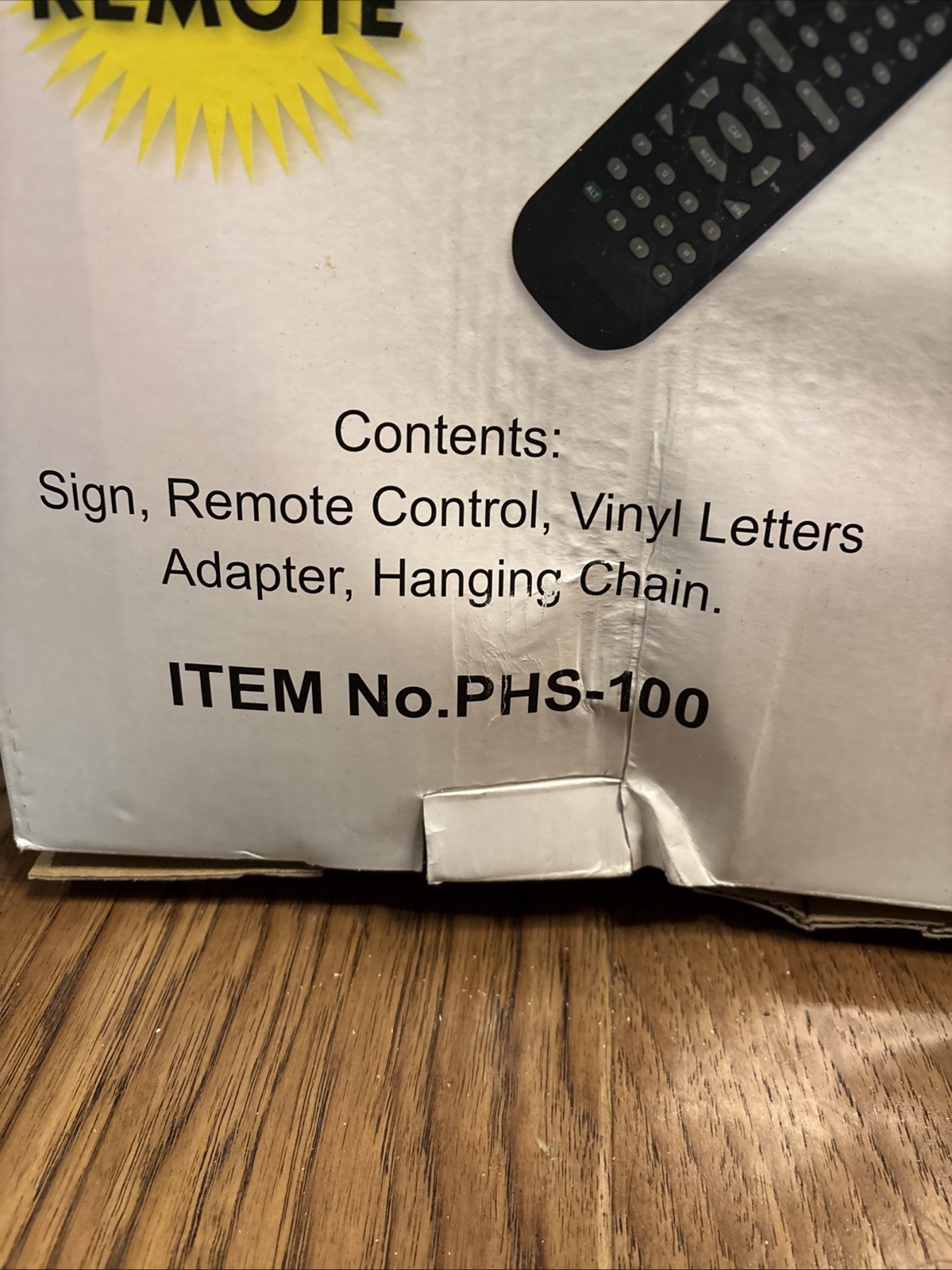 Programmable LED Business Hours Sign PHS-100 New w/ Remote & Letters