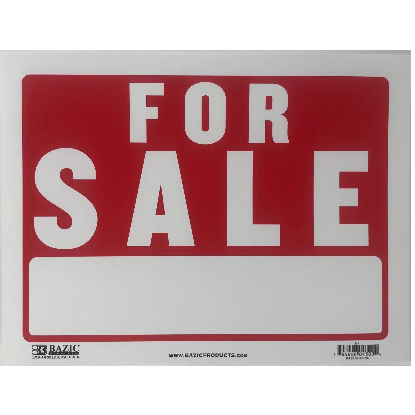 FOR SALE Sign 9×12&Prime; inch Weatherproof Plastic Sell Cars, Property Signs 10 Pack