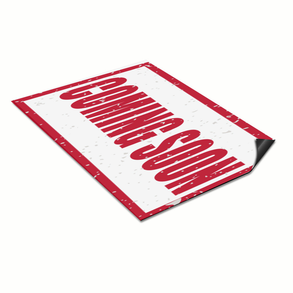 Car Magnet Set of 2 Coming Soon Business D Car Advertising Industrial Sign
