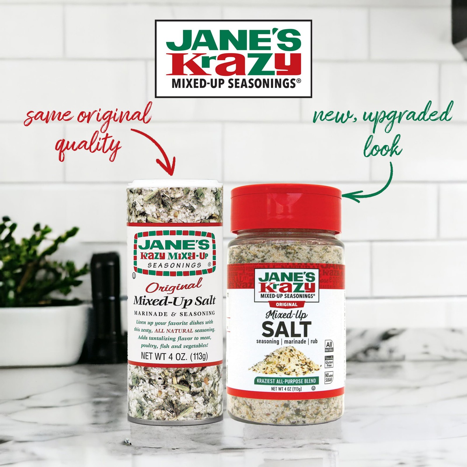 Jane&rsquo;s Krazy Mixed Up Salt, 4 Ounce 4 ounce (Pack of 1)