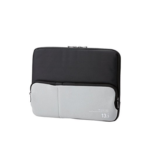 ELECOM PC Case for 13.3-inch MacBook Pro 13-inch with Accessory Pocket Black