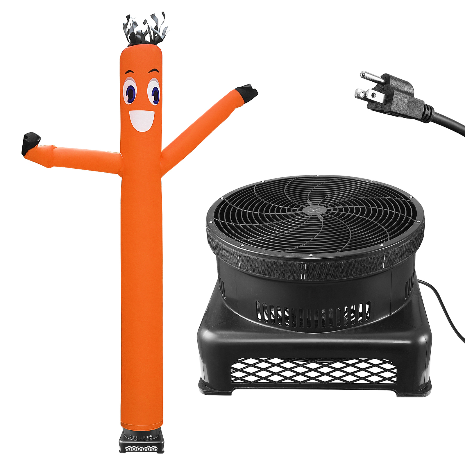 20 Ft Inflatable Wacky Waving Tube Man With Blower – Orange Dancing Air Puppet