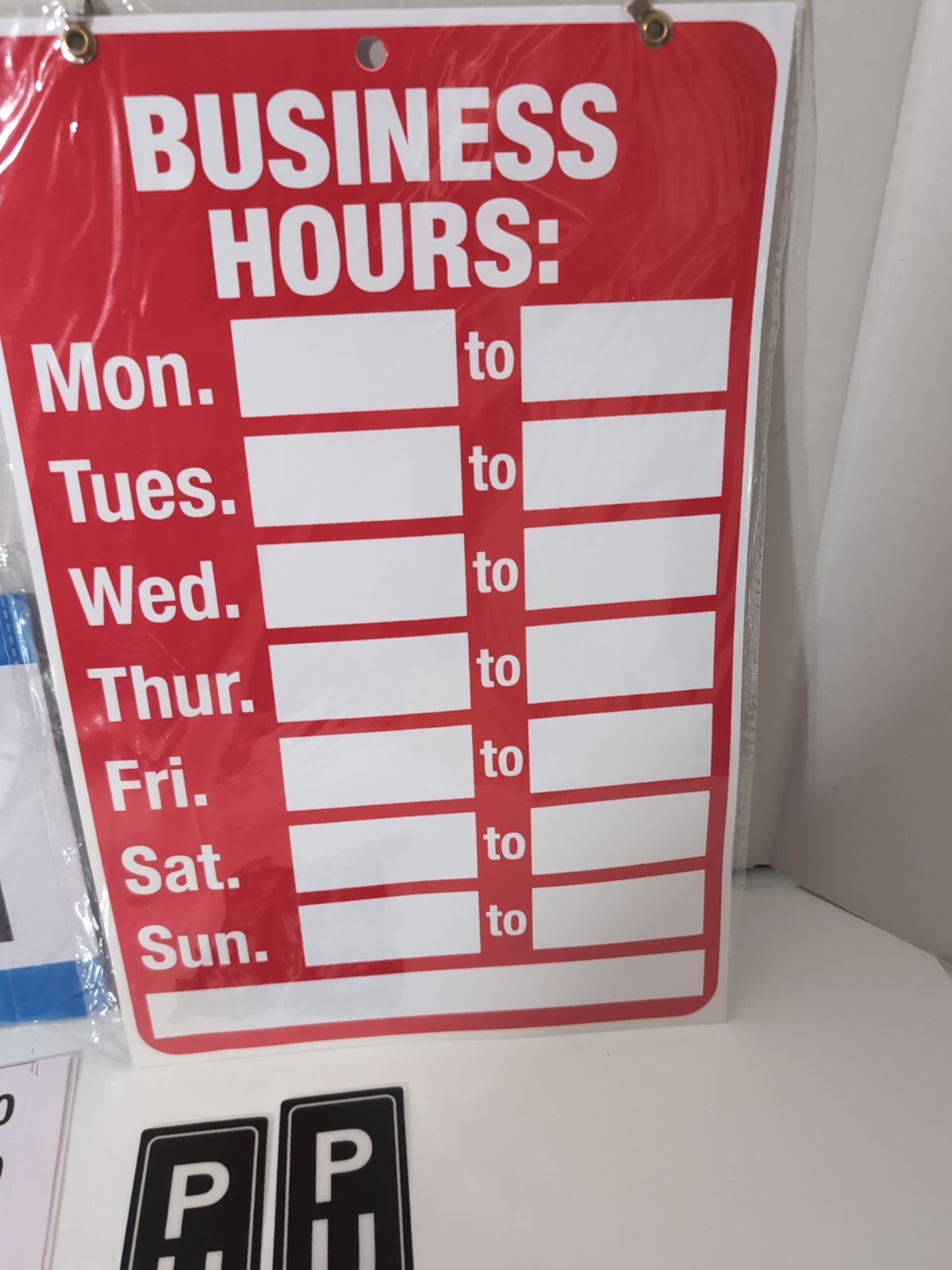 Open Signs,Business Hour Closed Open Sign,Hours of Operation Signs Set