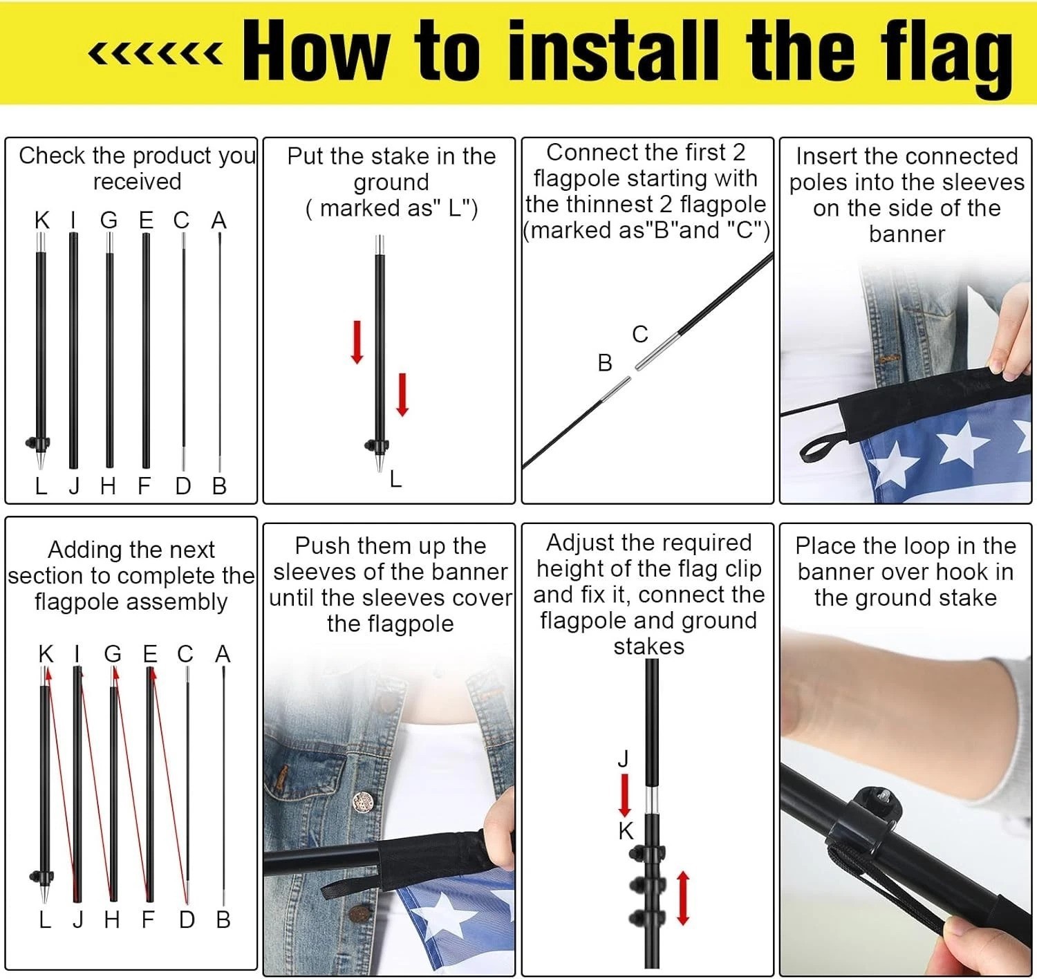 3 Pcs Used Cars Flag 7 x 5.4 ft Car Auto Dealer Swooper Feather Flags Kits Se…